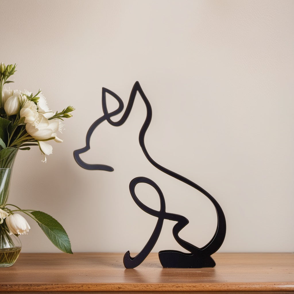 Kalsten | Artipaws Abstract Dog Sculpture | Modern Design | High-Quality Art Figure | For Shelf & Table