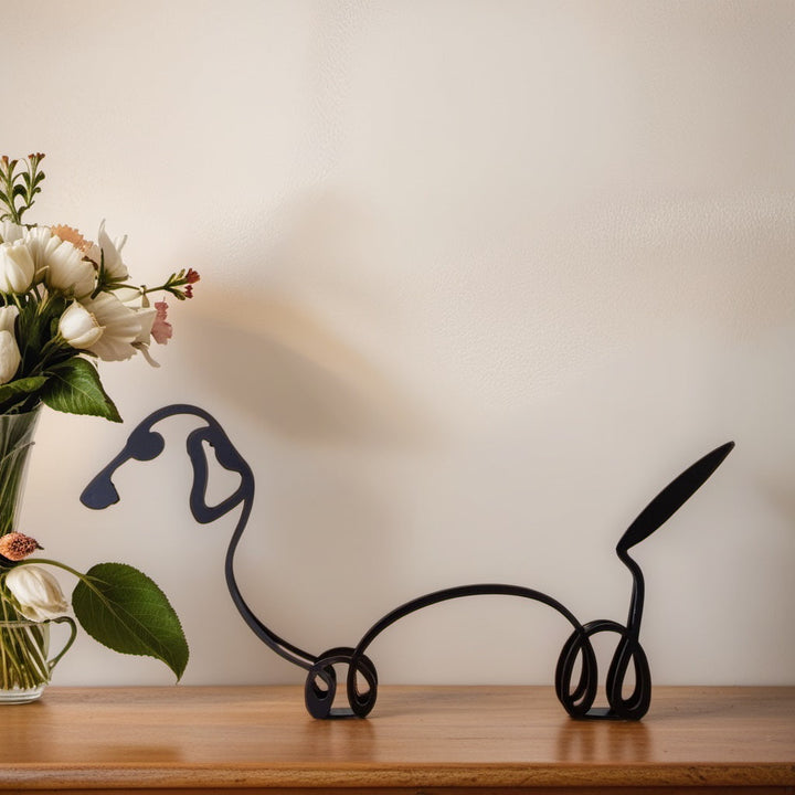 Kalsten | Artipaws Abstract Dog Sculpture | Modern Design | High-Quality Art Figure | For Shelf & Table
