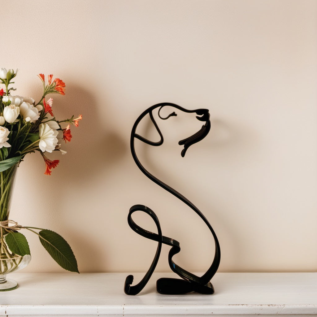 Kalsten | Artipaws Abstract Dog Sculpture | Modern Design | High-Quality Art Figure | For Shelf & Table