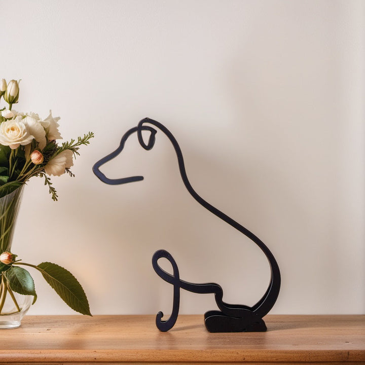 Kalsten | Artipaws Abstract Dog Sculpture | Modern Design | High-Quality Art Figure | For Shelf & Table