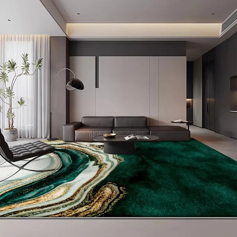 Modern Abstract Marble Area Rug Kalsten