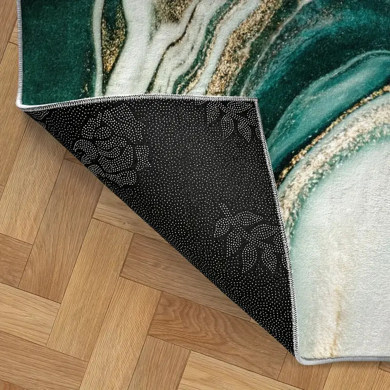 Modern Abstract Marble Area Rug Kalsten