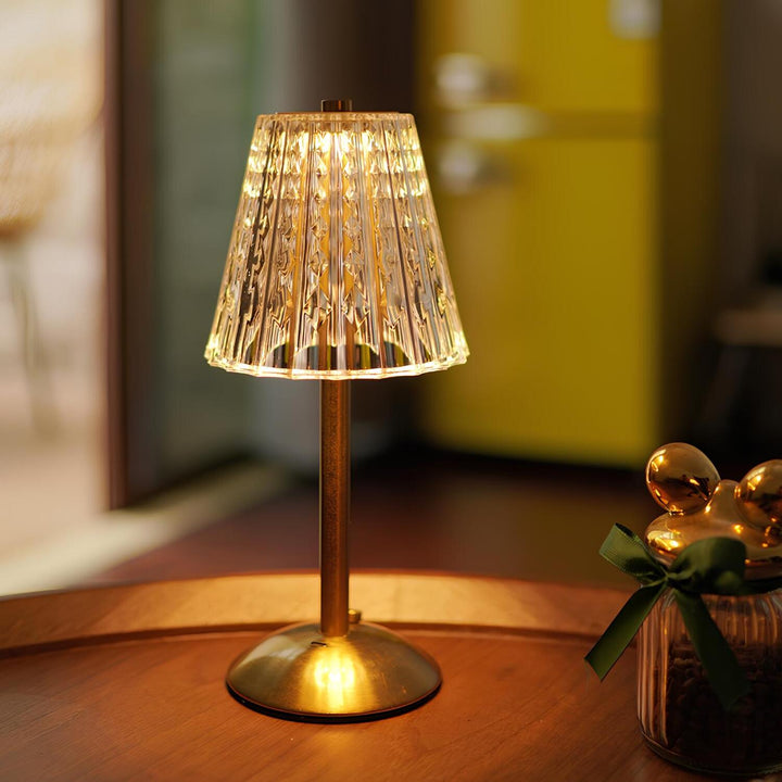 Golden Crystal Table Lamp - Aurora Luxe | Kalsten