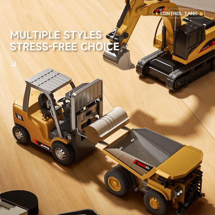 Kalsten | BuildMaster Mini RC Set | Fun construction vehicles for endless play adventures