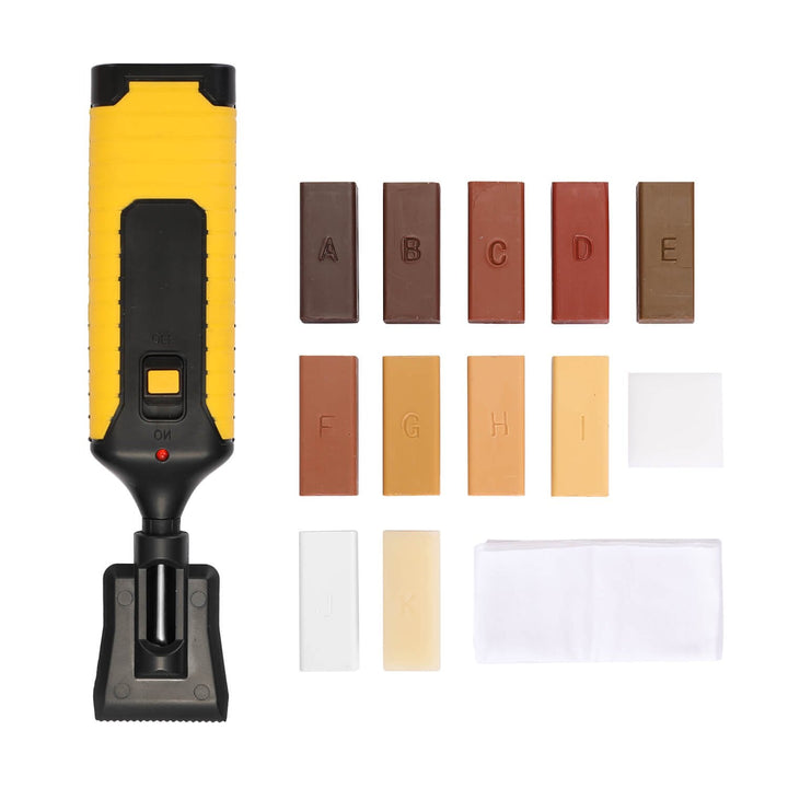 Kalsten | Wood Surface Repair Kit | 11 Wax Blocks & Heat Pen | Furniture, Floors & Cabinets