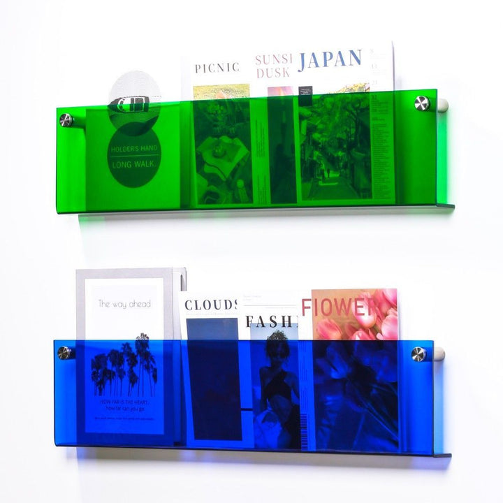 Kalsten | Wall Shelf Clear Acrylic Magazine Holder