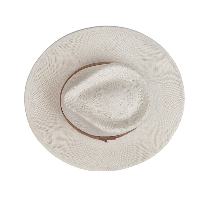 The Modern Classic Straw Hat in White | Kalsten