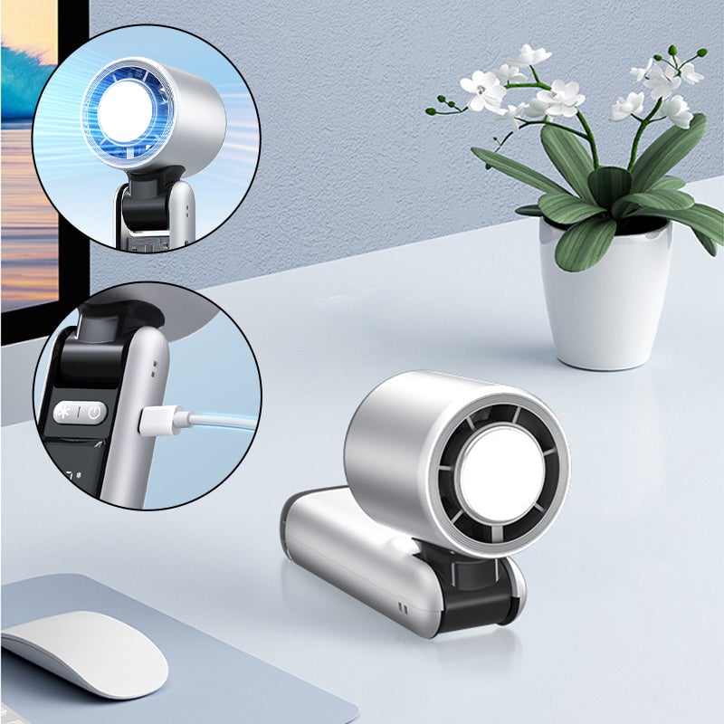 Folding Mini Handheld High-Speed USB Rechargeable Turbo Fan | Kalsten