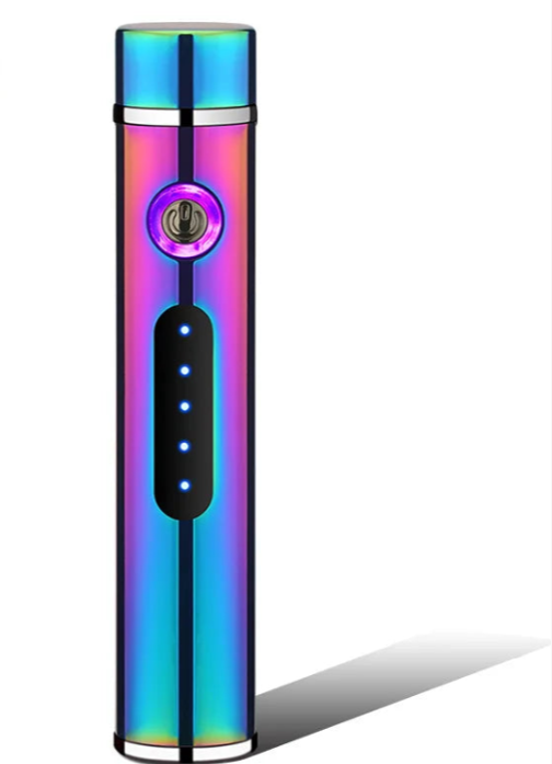Kalsten | Voltrino Cylinder USB lighter | Double arc technology | Rechargeable & windproof | Noble metal casing for men