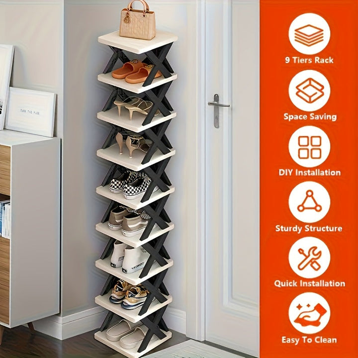 Narrow Shoe Rack Tower | Kalsten