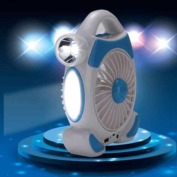 Rechargeable Desktop Fan With Light | Kalsten