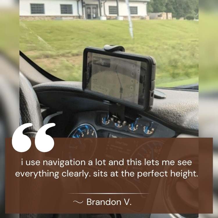 Kalsten | Adjustable Car Phone Holder | Anti-Slip Grip & Durable ABS for Safe Navigation and Hands-Free Calls