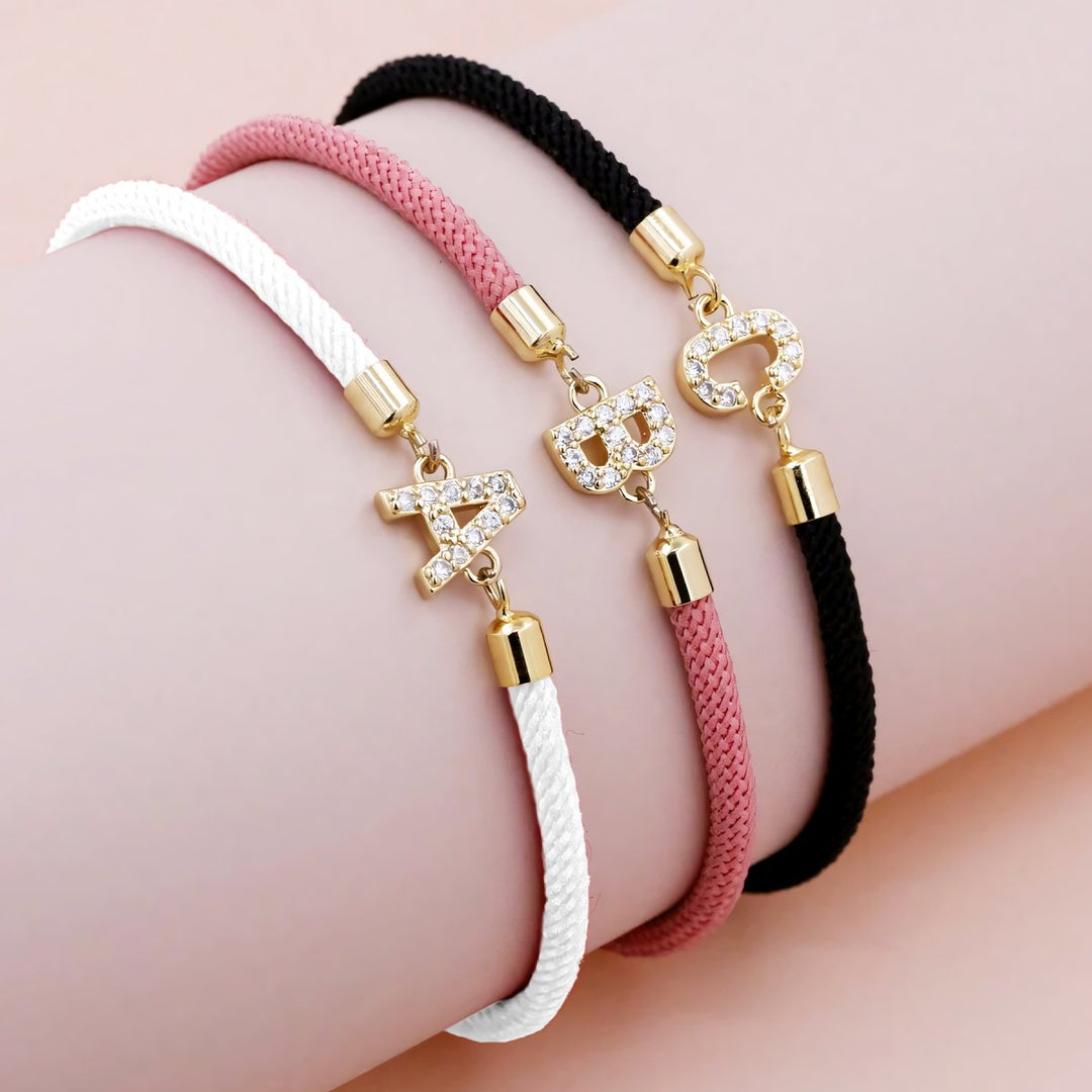Kalsten | Adjustable Letter Initial Bracelets
