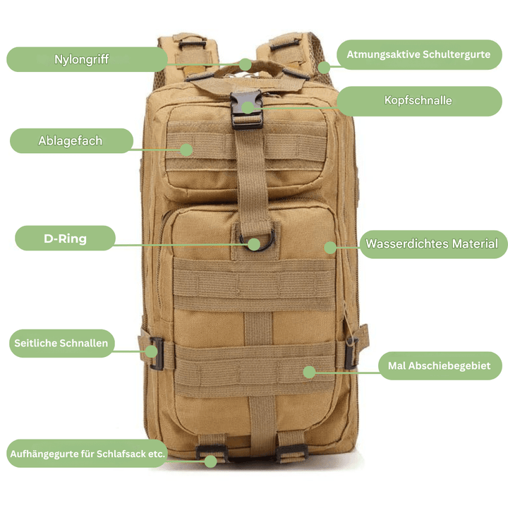 Kalsten | ADVENTUREPACK – Waterproof 50L Tactical Backpack for Travel & Outdoor Use