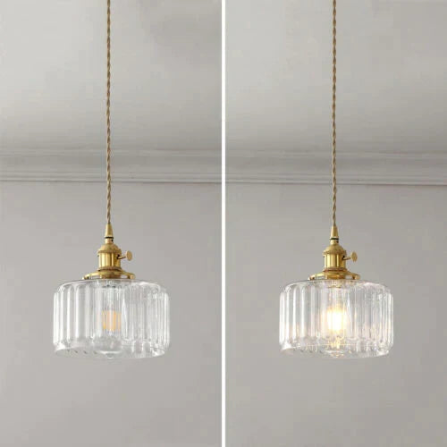 Nordic Retro 1 Light Glass Pendant Light | Kalsten
