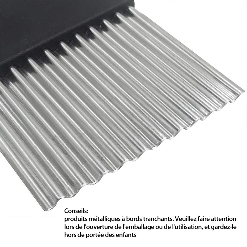 Wavy Blade French Fry Cutter in Stainless Steel | Kalsten