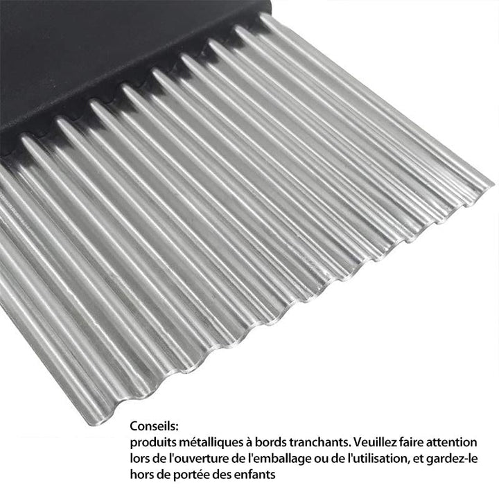 Wavy Blade French Fry Cutter in Stainless Steel | Kalsten
