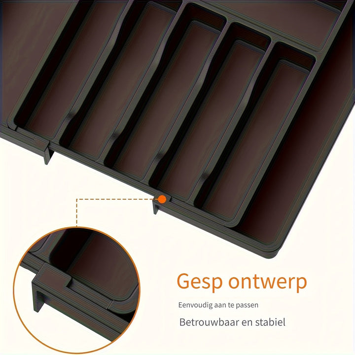 Extendable cutlery tray 33–57 cm | Kalsten