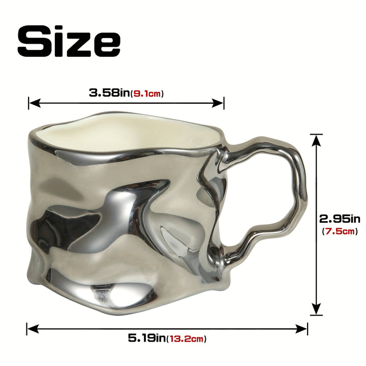 CreArt Mug – Handmade Ceramic Coffee Mug with Unique Crumpled Design | Kalsten