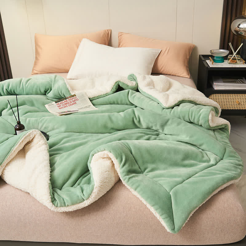Double-Sided Velvet Cube Rug – Thick & Soft
