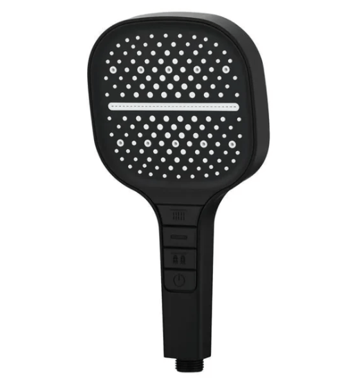 HydraLux 7-Settings Shower Head – Water-Saving & Anti-Scale – Square Chrome | Kalsten