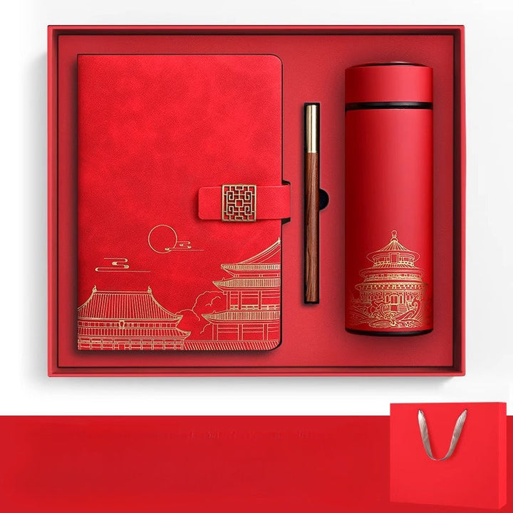 Imperia Luxe Gift Set – Notebook, Thermos Bottle and Pen in Gift Box | Noxord
