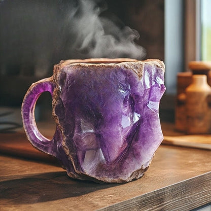 Skanto | Handmade Mineral Crystal Coffee Cups, Insulated, Microwave Safe, 350-450 ml