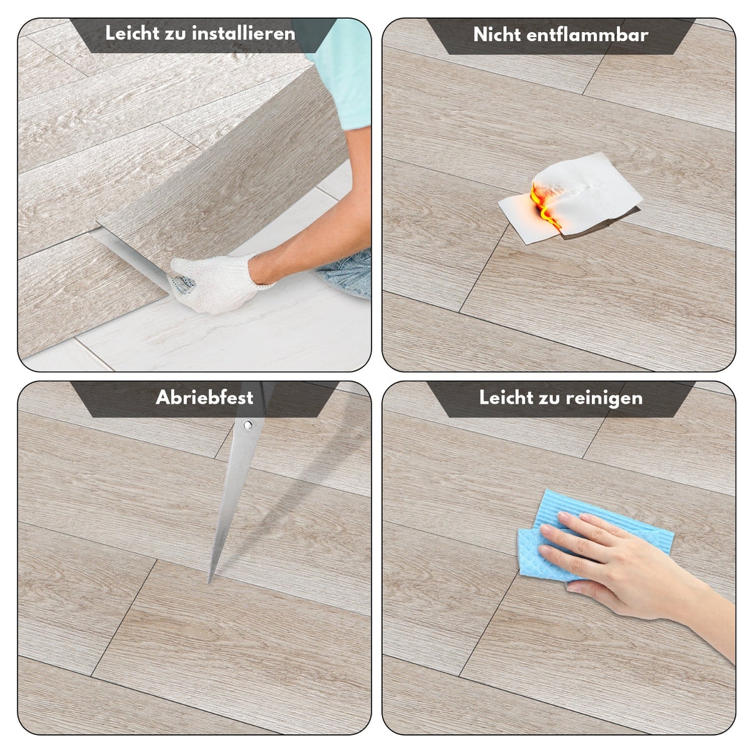 PVC Flooring Self-Adhesive Vinyl Floor 1.5mm Thickness | Kalsten