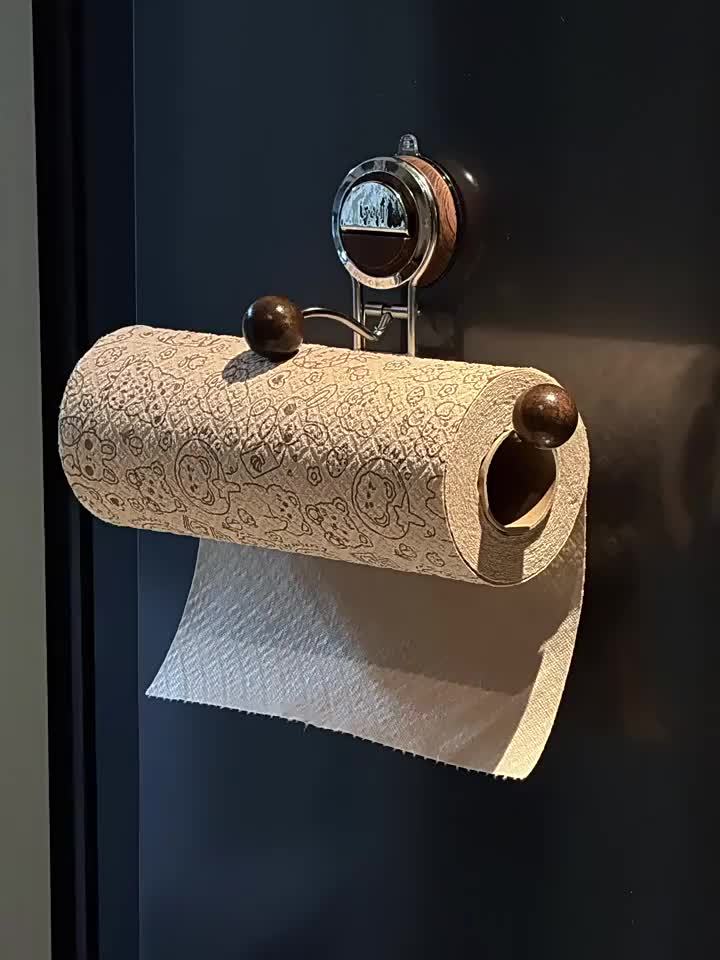 KeukenGrip Roll holder stainless steel paper towel holder with suction cup | Kalsten