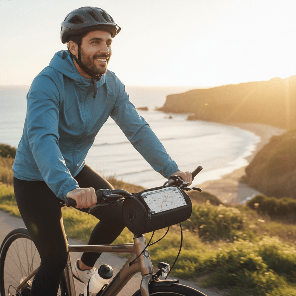 Skanto | Waterproof Bike Handlebar Bag with Touchscreen Access