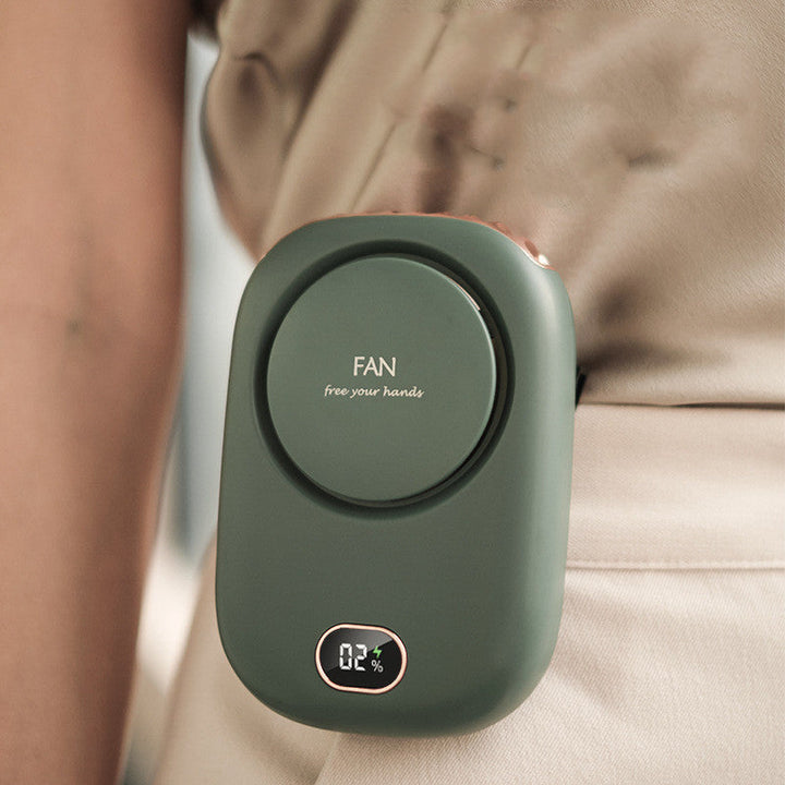 Silent Leafless Neck Fan with Digital Display | Kalsten