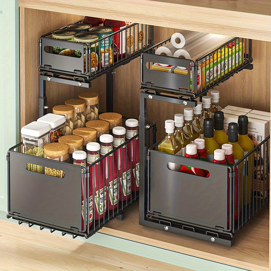Pull-out Under-Cabinet Organizer 2 Levels | Kalsten