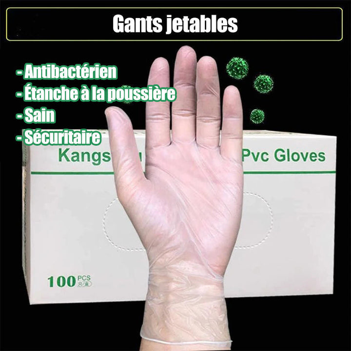 Disposable Antistatic PVC Gloves (50 pairs) | Kalsten