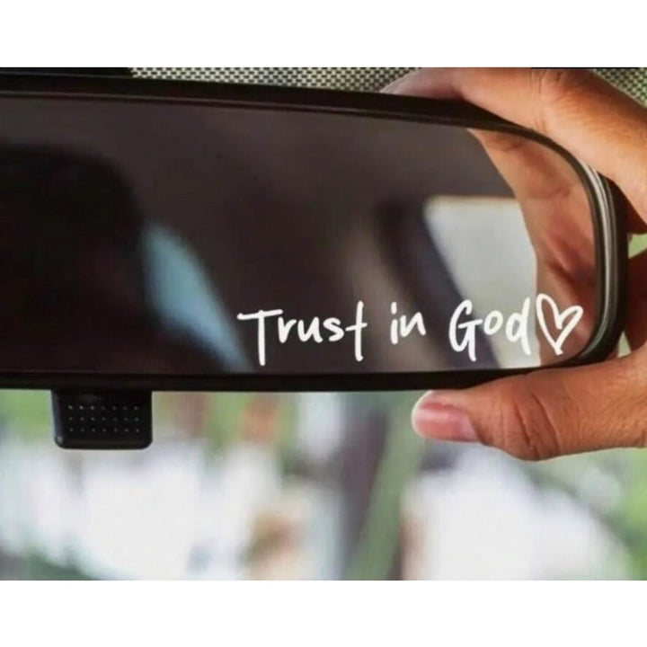Kalsten | “Trust in God” Rear-View Mirror Decal