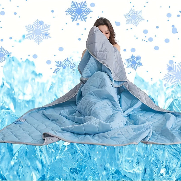 Ultra-Soft Summer Cooling Blanket: Lightweight, Breathable & Skin-Friendly for Hot Sleepers, Solid Color, Easy Care Washable Cooling Blanket | Kalsten