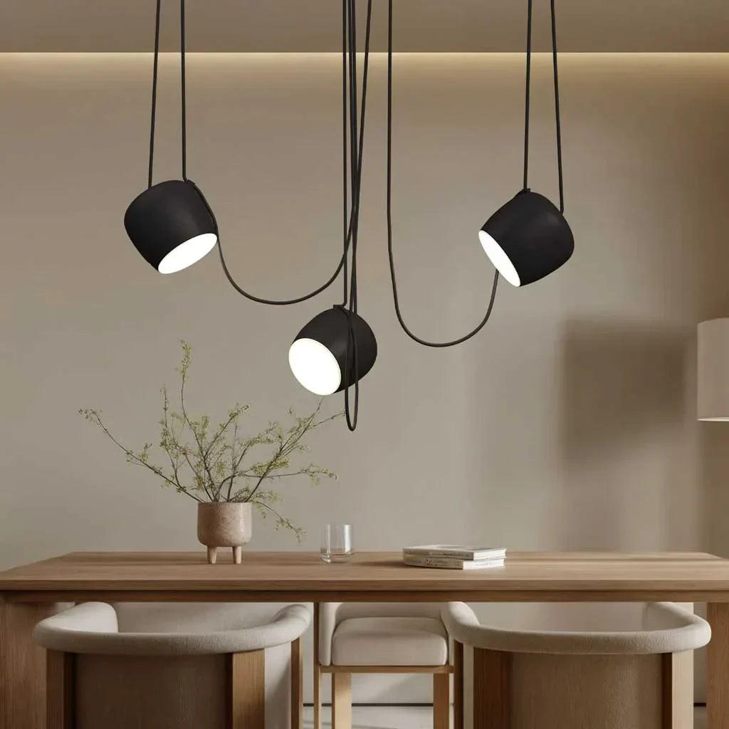 Pendant Light Aluminum 10W Dimmable 9.8 in Modern Living Room Kitchen Hanging Lamp Adjustable Cable Design | Kalsten