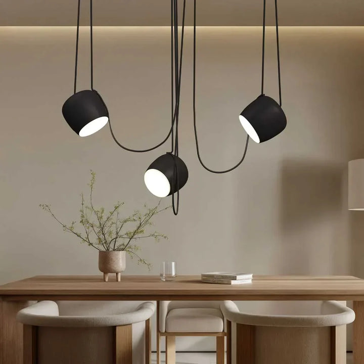 Pendant Light Aluminum 10W Dimmable 9.8 in Modern Living Room Kitchen Hanging Lamp Adjustable Cable Design | Kalsten