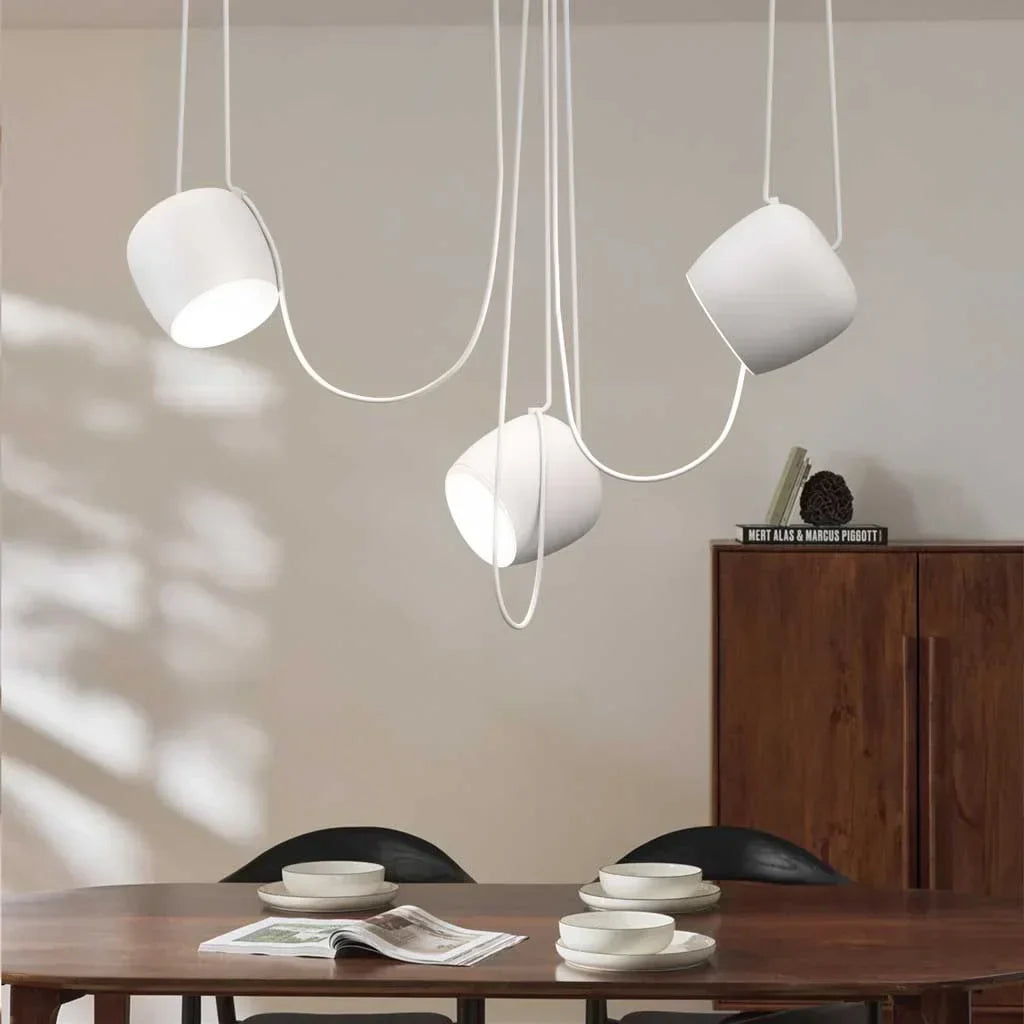 Pendant Light Aluminum 10W Dimmable 9.8 in Modern Living Room Kitchen Hanging Lamp Adjustable Cable Design | Kalsten