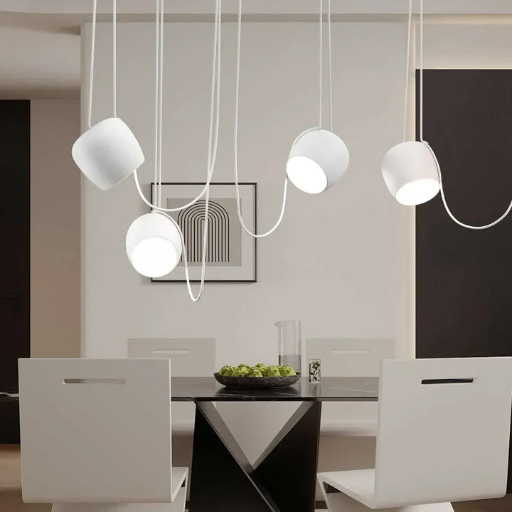 Pendant Light Aluminum 10W Dimmable 9.8 in Modern Living Room Kitchen Hanging Lamp Adjustable Cable Design | Kalsten