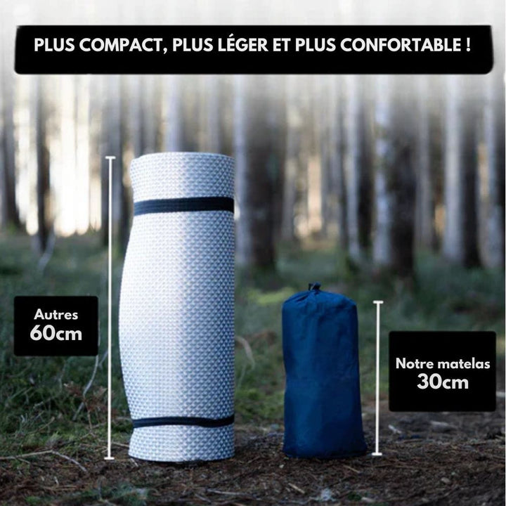 Kalsten | AirTrek Mat – Inflatable Camping Mattress with Foot Pump & Built-In Pillow