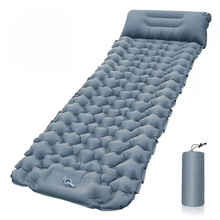 Kalsten | AirTrek Mat – Inflatable Camping Mattress with Foot Pump & Built-In Pillow