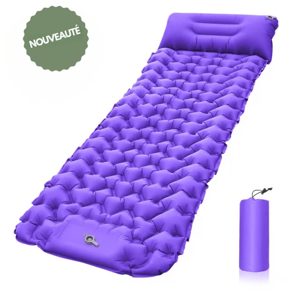 Kalsten | AirTrek Mat – Inflatable Camping Mattress with Foot Pump & Built-In Pillow