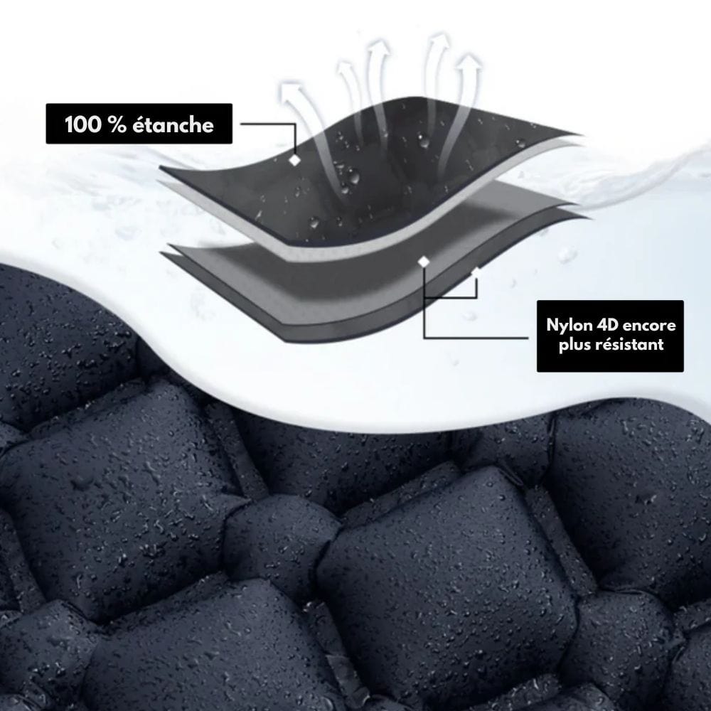 Kalsten | AirTrek Mat – Inflatable Camping Mattress with Foot Pump & Built-In Pillow