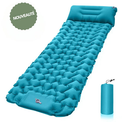 BowLift | AirTrek Mat – Inflatable Camping Mattress with Foot Pump & Built-In Pillow