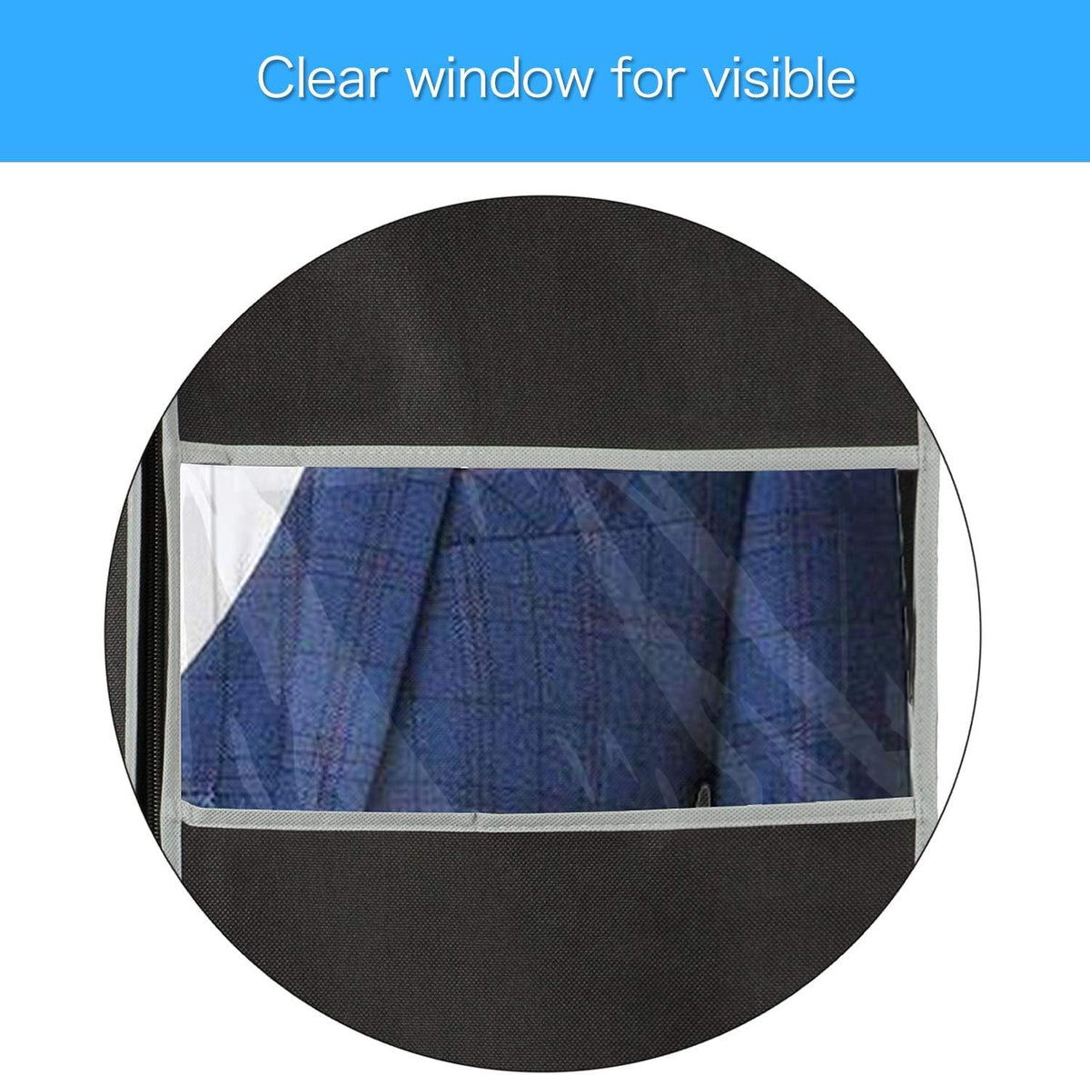 Brehn | Breathable Garment Protection Set – 5-pack Garment Covers with Window (1+1 FREE)
