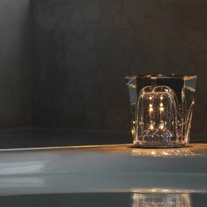 Diamond Crystal LED Table Lamp – Luxury Rechargeable