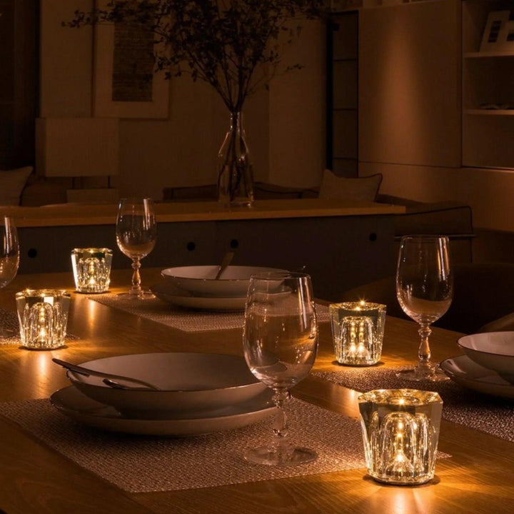 Diamond Crystal LED Table Lamp – Luxury Rechargeable