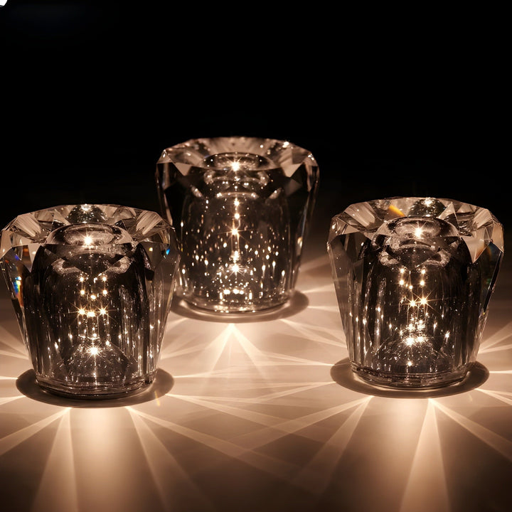 Diamond Crystal LED Table Lamp – Luxury Rechargeable