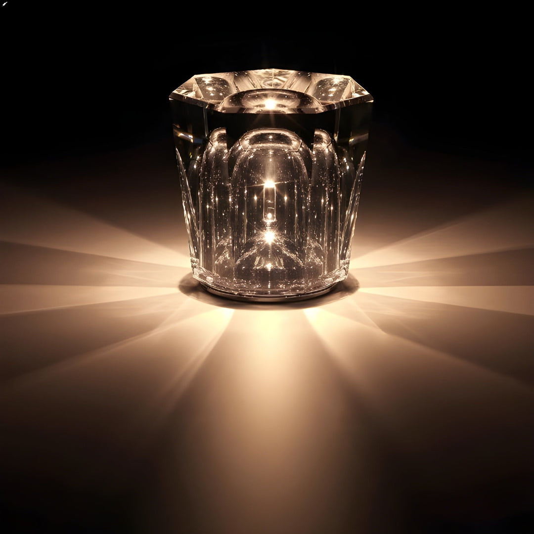 Diamond Crystal LED Table Lamp – Luxury Rechargeable