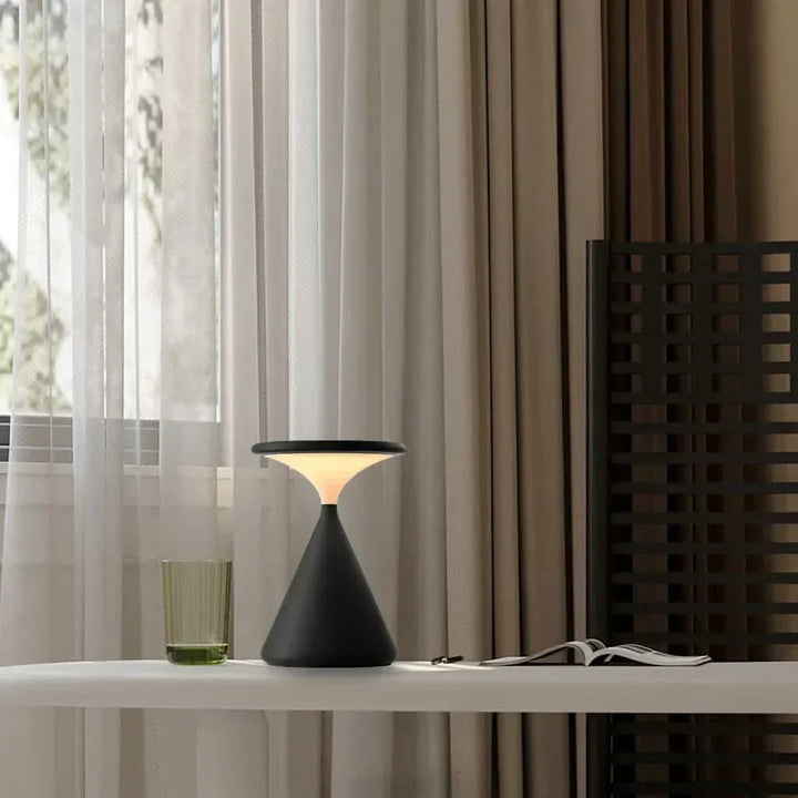 Hourglass Cordless LED Table Lamp with Touch Dimmer | Kalsten